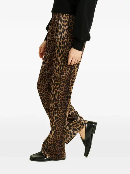Pantaloni Dmn Paris cu imagine cu model leopard galben