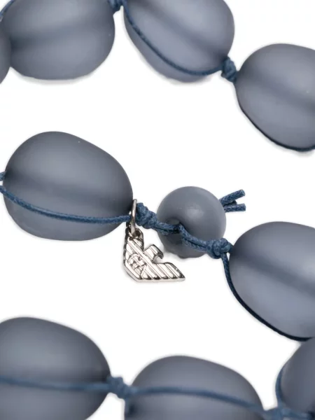 Colier Emporio Armani cu mărgele albastru