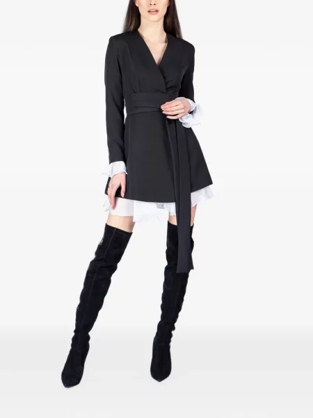 Rochie mini Monarh cu volane negru