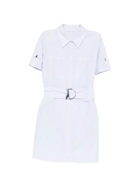 Sukienka koszulowa Patrizia Pepe w paski biała