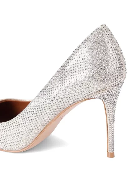 Pantofi cu toc Kurt Geiger London cu tepi argintiu