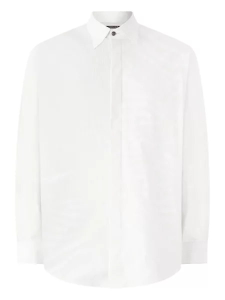 Риза Roberto Cavalli с принт с принт зебра бяло