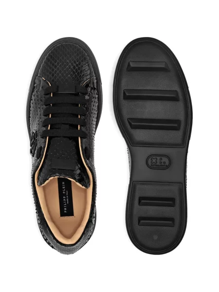 Sneakerși Philipp Plein din piele negru