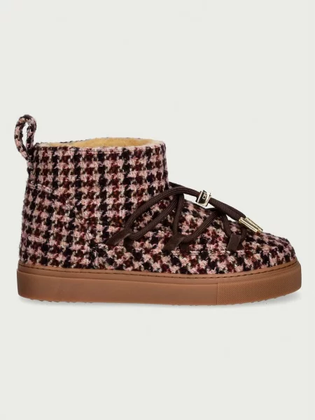 Inuikii Plaid Low snehule dámske hnedá