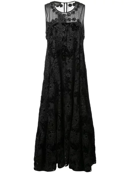 Rochie Rochas cu model floral negru