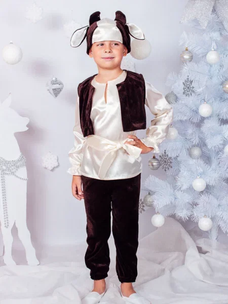 Костюмный костюм носи своє коричневый