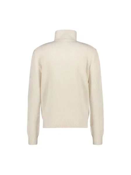 Sweter z golfem Bogner do golfa biały