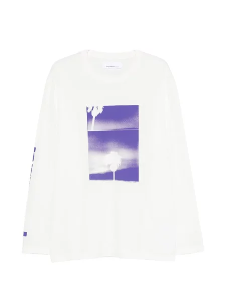 Lung tricou Oamc Peacemaker cu imagine alb