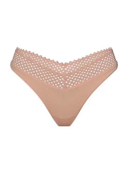 Majtki Wolford z siateczką z siateczki różowe