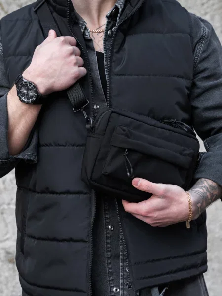 Сумка через плечо Without черная