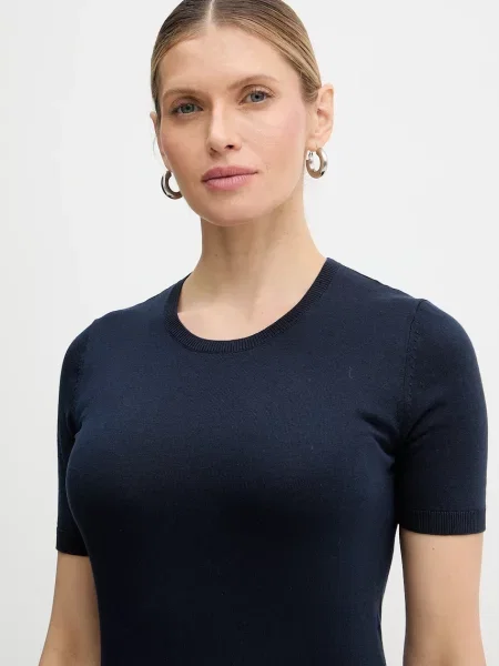 Шелковый легкий свитер Weekend Max Mara синий