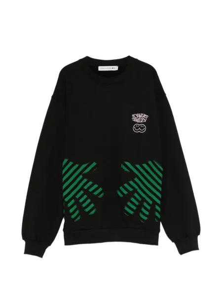 Hanorac Joshua Sanders cu broderie negru