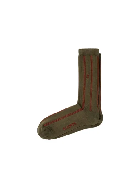 Scalpers Șosete kaki / deschis roșu