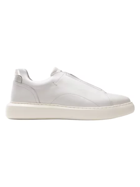 Sneakersy Ambitious wsuwane białe