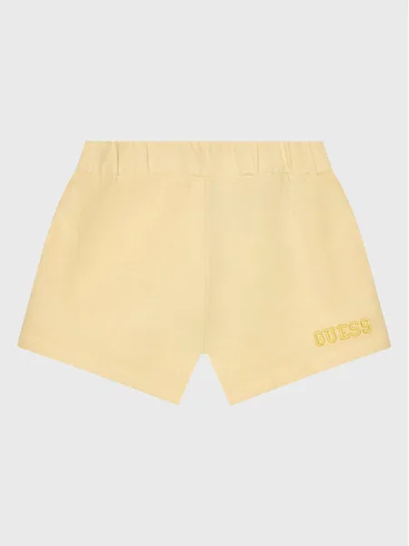 Šortky z materiálu Guess béžové