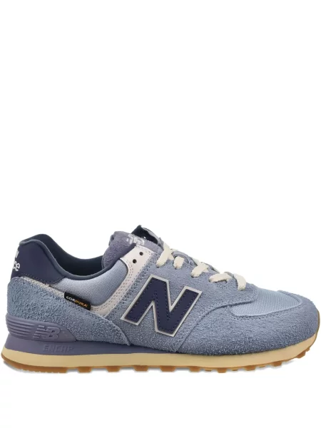 Papuci New Balance din piele de căprioară negru