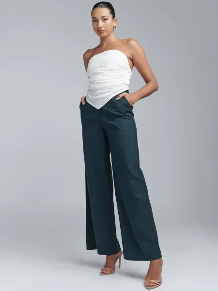 BWLDR Pantaloni Louanne pin verde