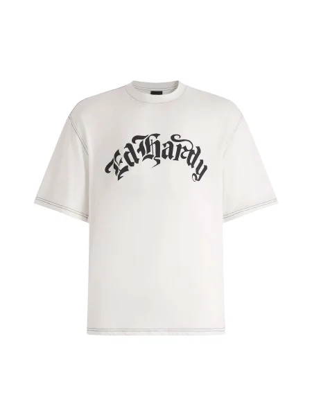 Ed Hardy Tričko Black Widow černá bílá