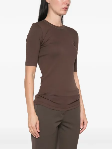 Tricou Brunello Cucinelli maro