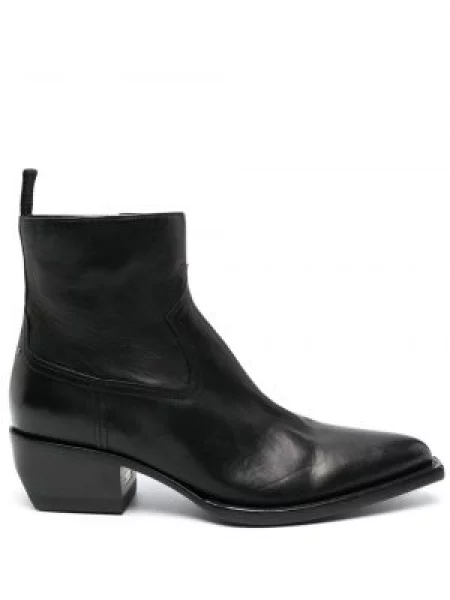 Cizme scurte Golden Goose din piele negru