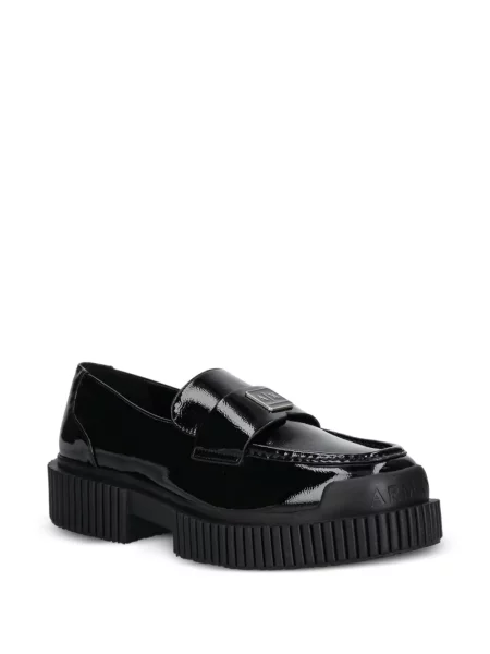 Loafer Armani Exchange autogrammal fekete