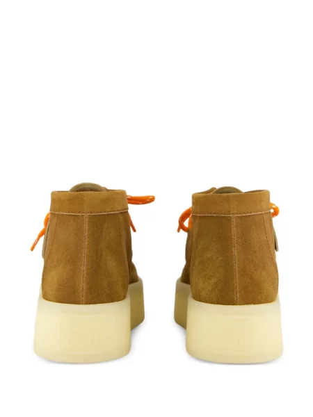 Sneakerși Miu Miu cu platformă maro