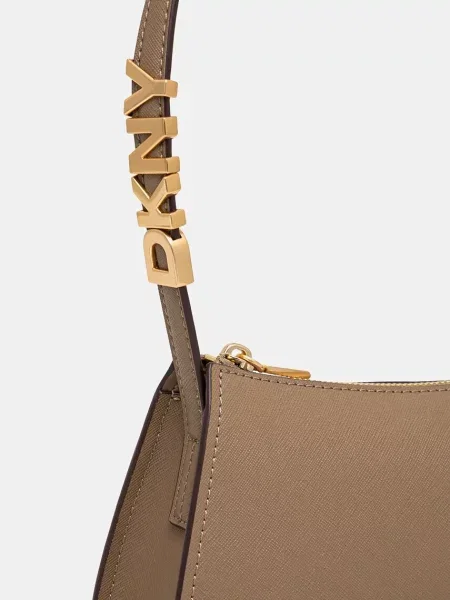 Geanta de piele Dkny din piele maro