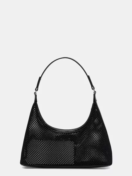 Torba Calvin Klein Emblem Mesh Shoulder Bag Black Universal czarna
