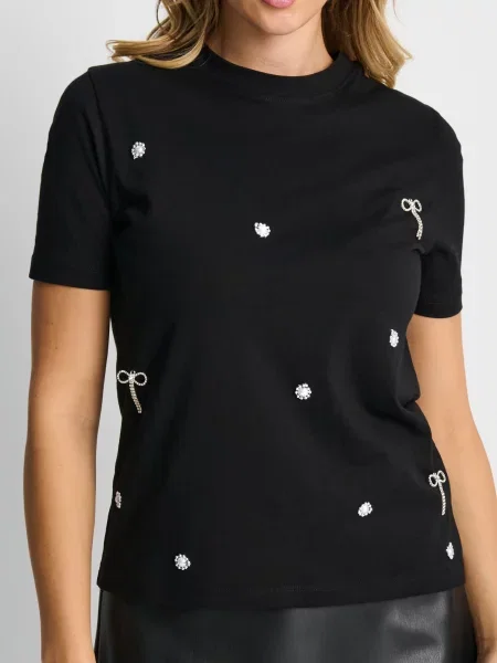 Футболка з короткими рукавами чорний