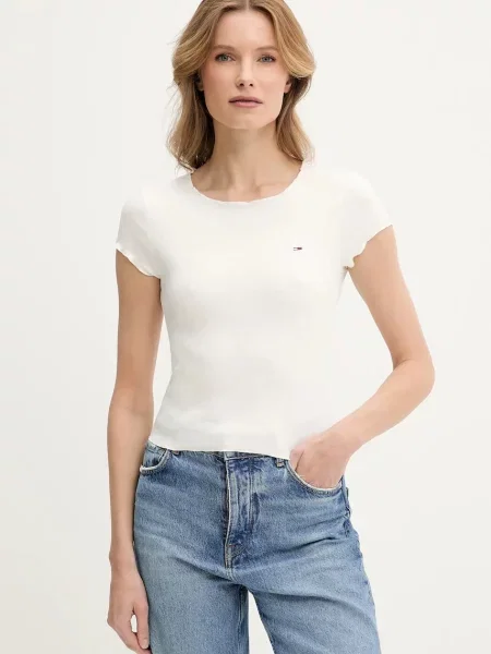 Tommy Jeans Tričko bílé
