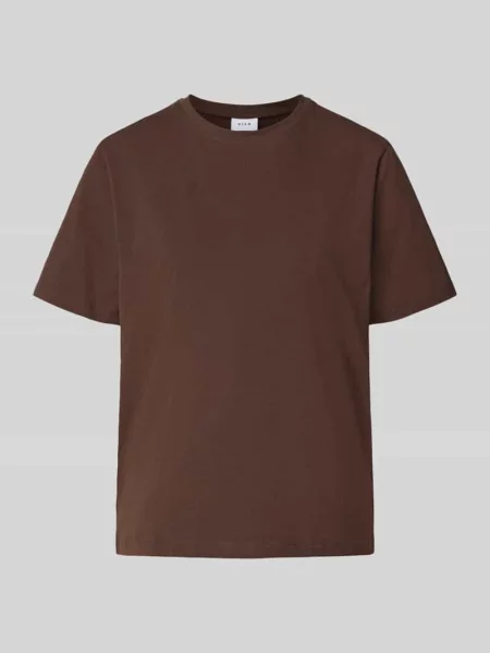T-shirt z okrągłym dekoltem model NORA' Vila