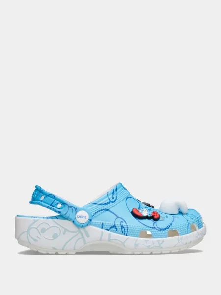 Сабо Crocs голубые