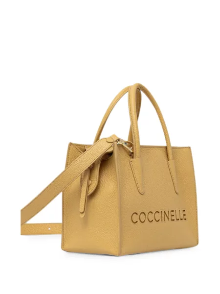 Shopper táska Coccinelle autogrammal sárga