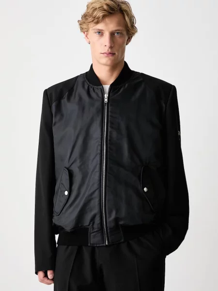 Maison Margiela krótka kurtka wełniana czarna