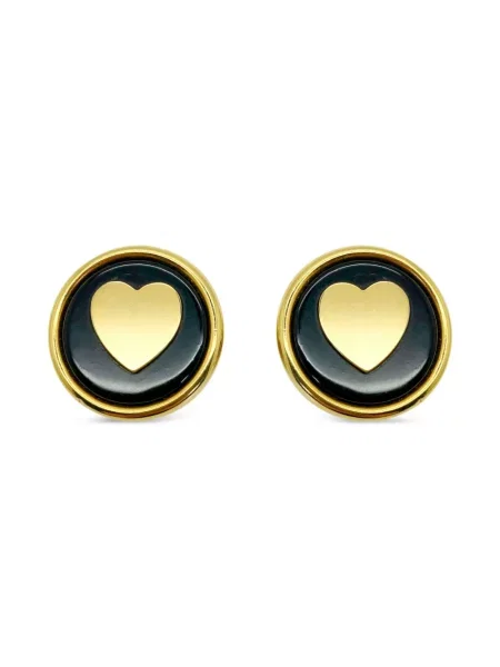 Cercei Jennifer Gibson Jewellery cu motiv cu inimi auriu