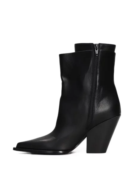 Botine Elena Iachi din piele negru