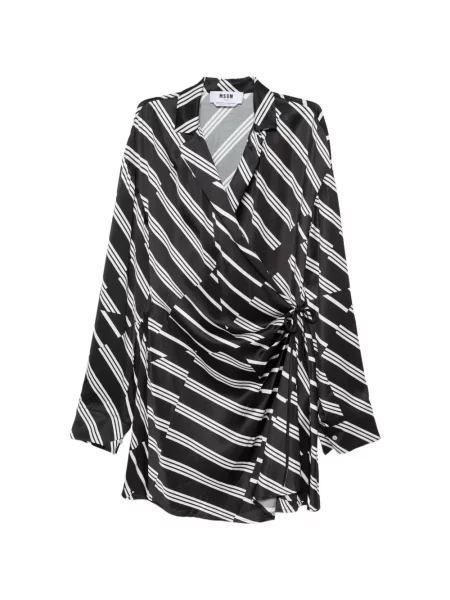 Rochie mini Msgm cu dungi negru