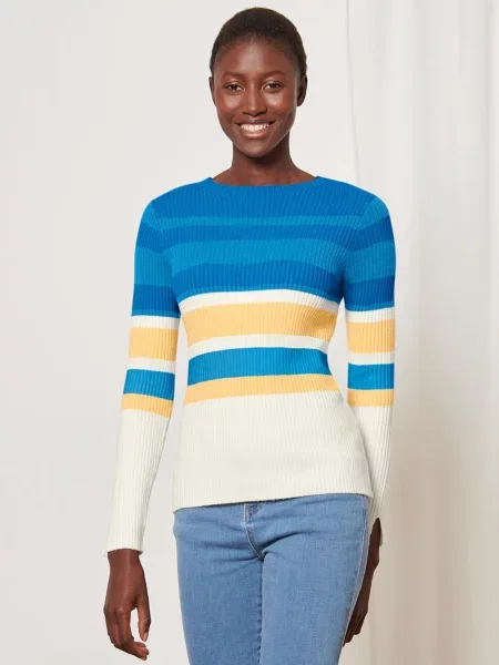 Tchibo Джемпер Білий/блакитний білий