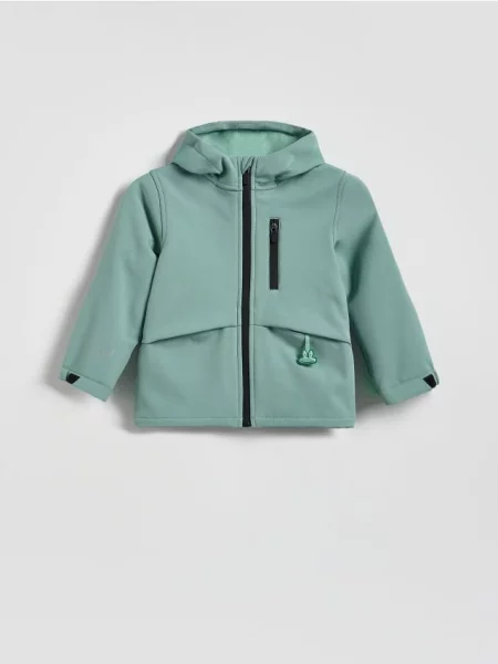Куртка Reserved с капюшоном зеленая