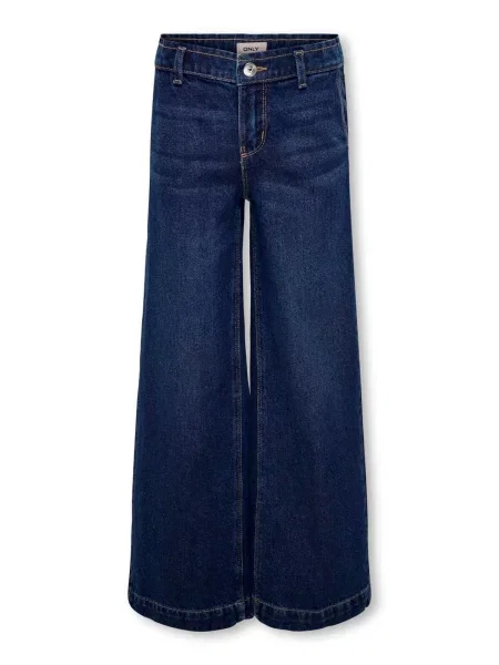 Only Džíny S Širokým Střihem dark blue denim modré
