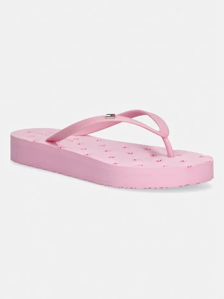 Tommy Hilfiger žabky TH CRITTER SANDAL růžové