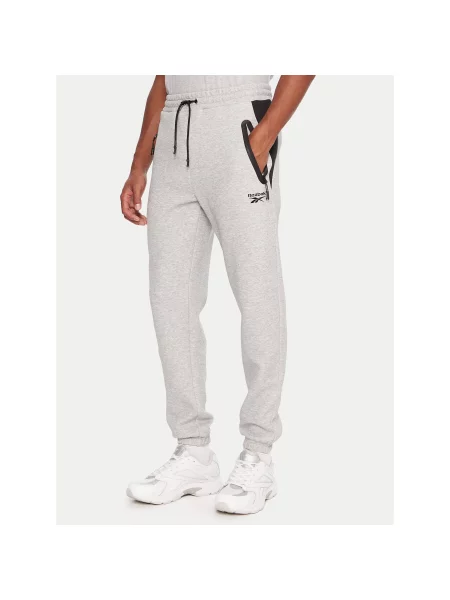 Reebok Spodnji del trenirke Regular Fit siva