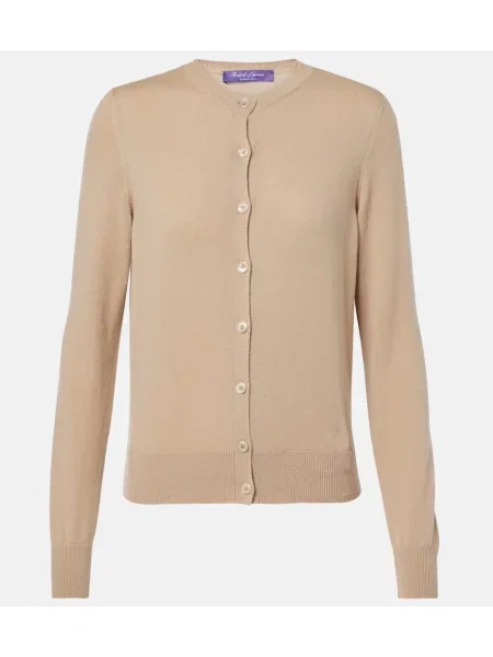 Cardigan Ralph Lauren Collection din cașmir bej