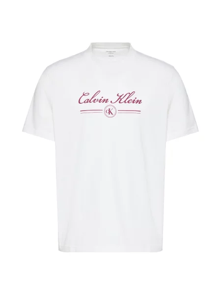 Calvin Klein Jeans Tricou roșu alb