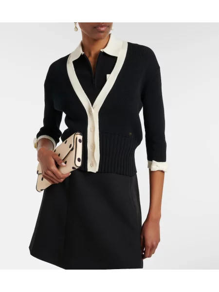 Cardigan Valentino cu funde negru