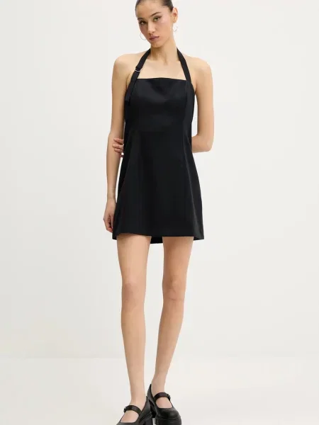 Abercrombie & Fitch sukienka mini dopasowana czarny