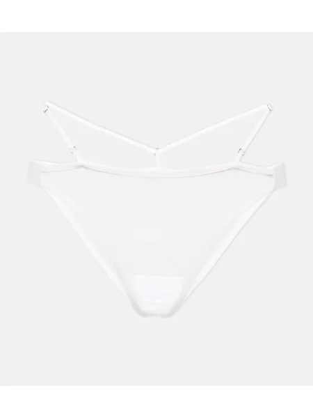 Majtki Nensi Dojaka tiulowe białe