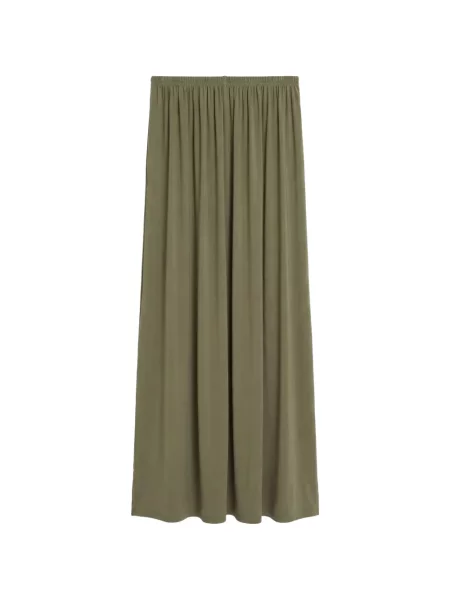Fusta maxi The Frankie Shop de mătase verde