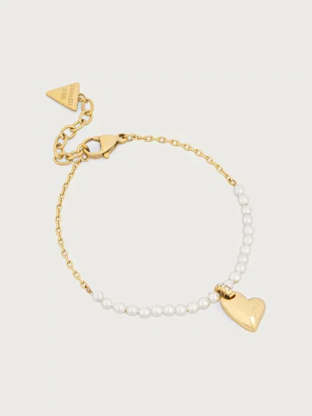 Guess zapestnica iz nerjavečega jekla GOLDEN LOVE