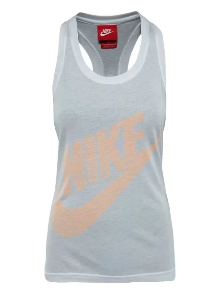 Top Nike polarowy o krotszym kroju z zamkiem błyskawicznym do połowy biały